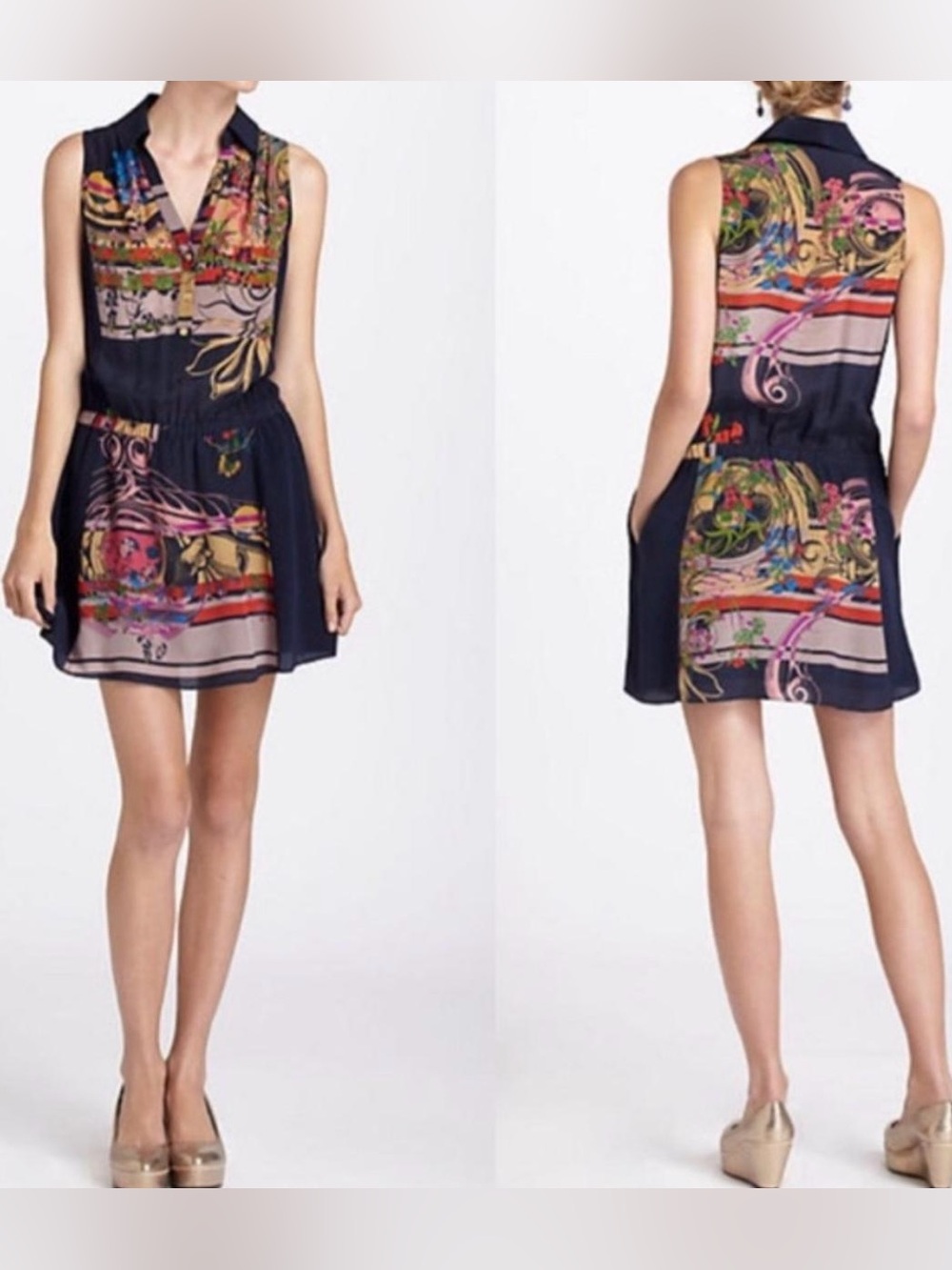 Anthropologie Leifnotes Lilium Shirtdress